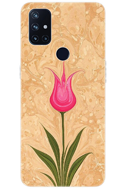 Oneplus Nord N10 5G (BE2029) Uyumlu Kılıf Desen Baskılı Silikon Lale Tasarım ...