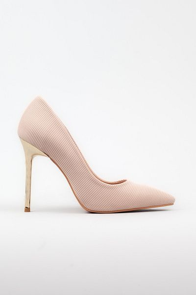 Adım Adım Thin Heeled Beige Heeled Stiletto