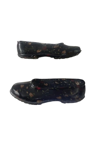 Emek Pantofi de lucru pentru femei cu talpă anti-alunecare lalele negru-maro - emek320-22