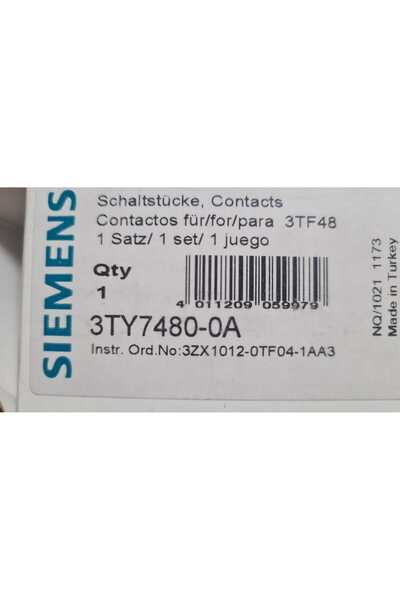Siemens 3TY7480-OA KONTAKTÖR KONTAK TAKIMI
