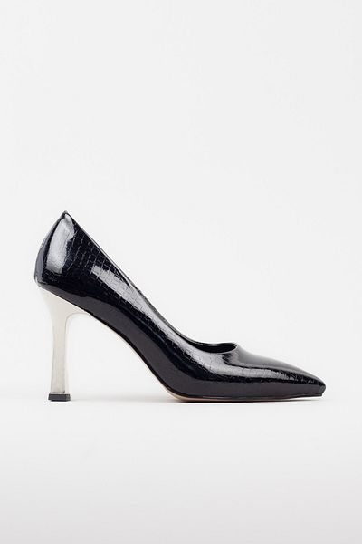 Adım Adım Women's Silver Heeled Stylish Heeled Shoes