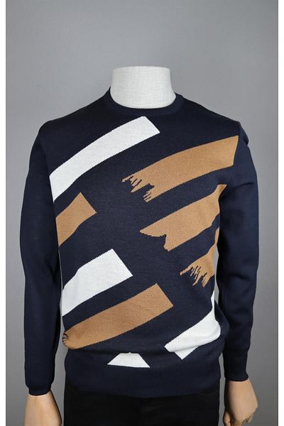 Nehir 234102801 RIVER O-NECK KNITWEAR NAVY BLUE