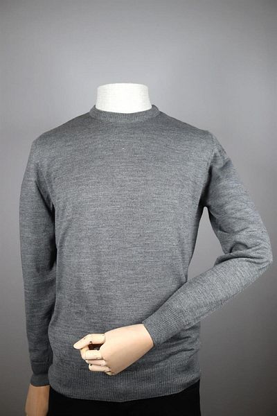 Nehir 234500101 NEHİR BASIC O-COLLAR KNITWEAR GRAY