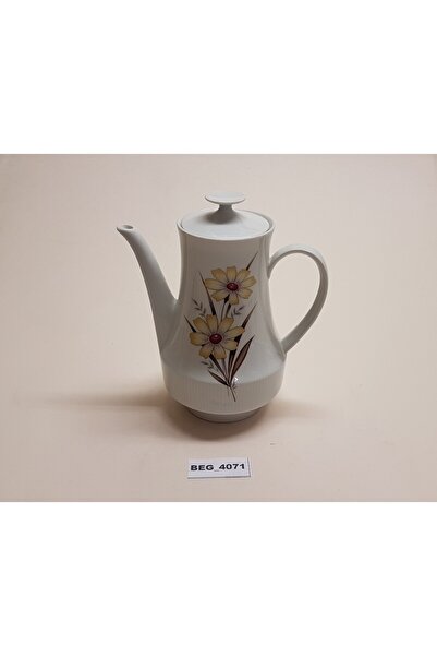 BEGÜLDAN Bavaria Çiçekli ,kapaklı Porselen Zeytinyağı Sürahisi Beg_4071