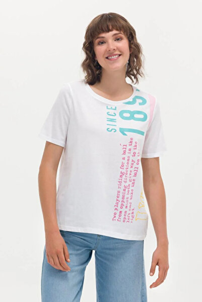 U.S. Polo Assn. Γυναικείο T-Shirt White Crew Neck