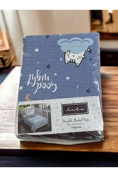 Kidboo 100% Cotton Baby Bedspread - 100*120 cm Baby Newborn Pique