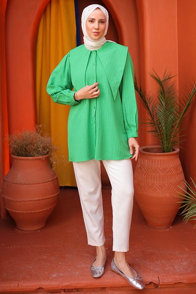 benguen Πουκάμισο 2063 Benetton Green