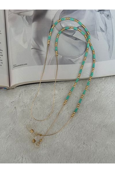 Miliva Beaded Gold Chain Glasses Strap| Glasses Accessory