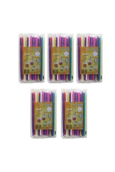 Niceplast Gelatin and Gusseted Straws 50pcs x 5 Pieces