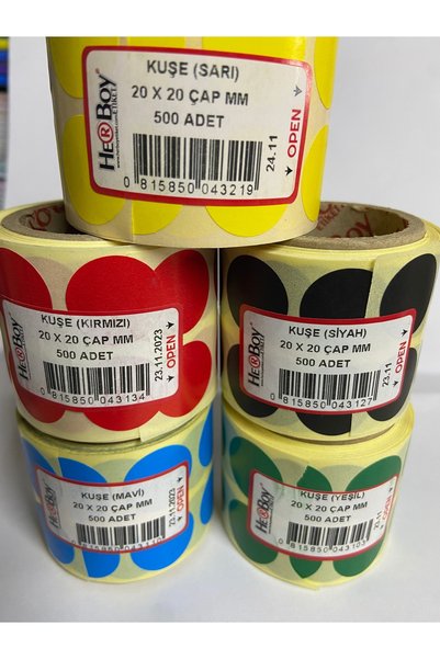 Herboy NOKTA ETİKET 20 MM 5 Lİ