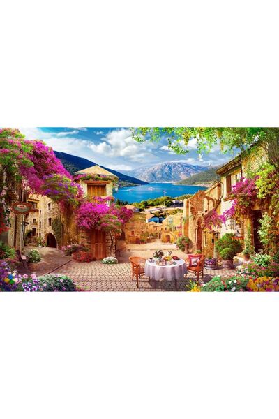 Artdeco begonvil sokak görseli duvar kağıdı boy 230 en 260