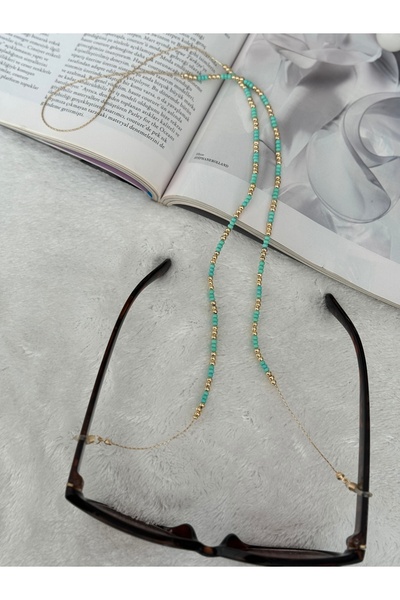 Miliva Beaded Gold Chain Glasses Strap| Glasses Accessory