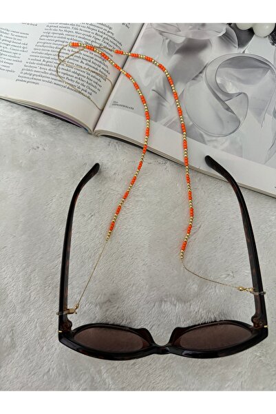 Miliva سلسلة ذهبية مطرزة بحزام النظارات| ملحقات النظارات