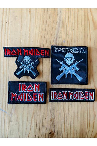 icase Iron Maiden A Matter Of Life And Death Patch Patch Arma Set de 4 cusut