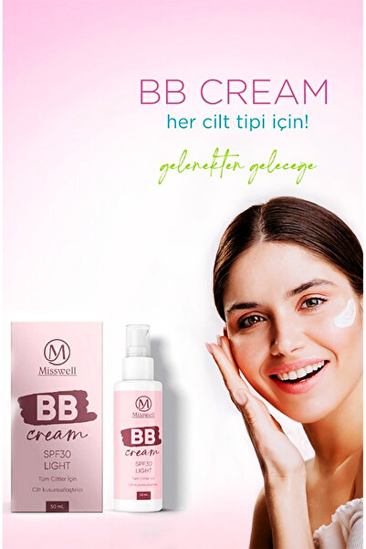 MİSSWELL Bb Cream Spf30, Tüm Ciltler Için Kapatıcı Krem