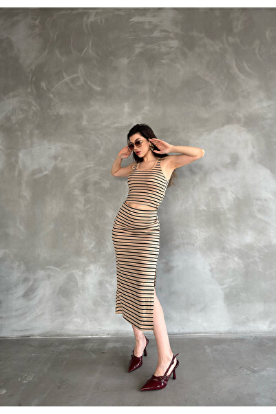 Fiori Спідниця середньої довжини з еластичним поясом і смужками