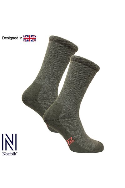 NORFOLK Nasuh "clımayarn" Technology Ultimate Full Cushioning Θερμικές κάλτσες πεζοπορίας καφέ