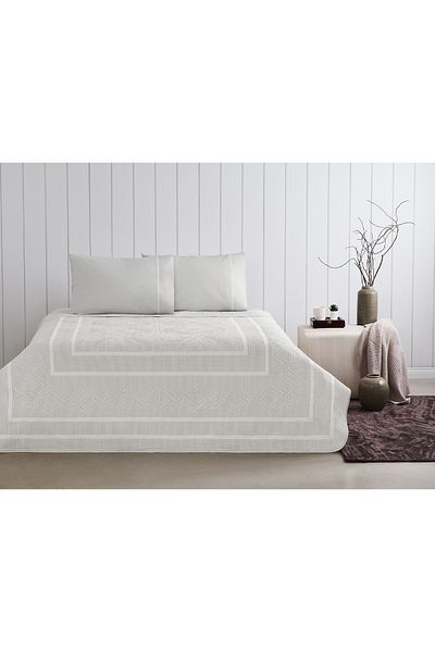 Taç Jacquard Pique Set Anette Gray Double