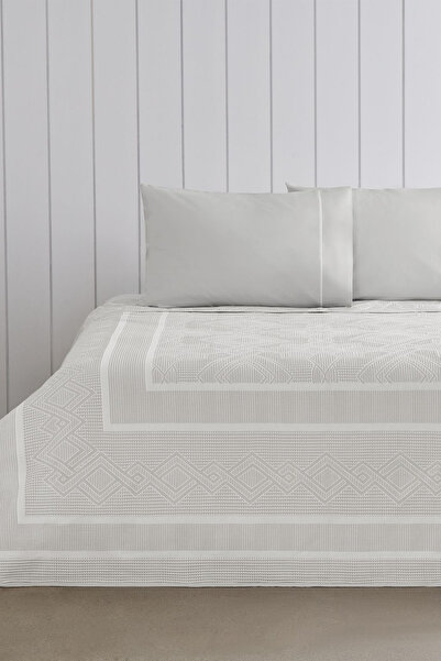 Taç Jacquard Pique Set Anette Gray Single