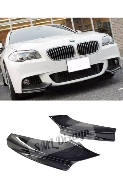 SML Dizayn BMW F10 2010-2017 M Sport-Tech Ön Flap Plastik F10 M Ön-Tampon-Flap-Bıçak-Ek-Lip-Aksesuar