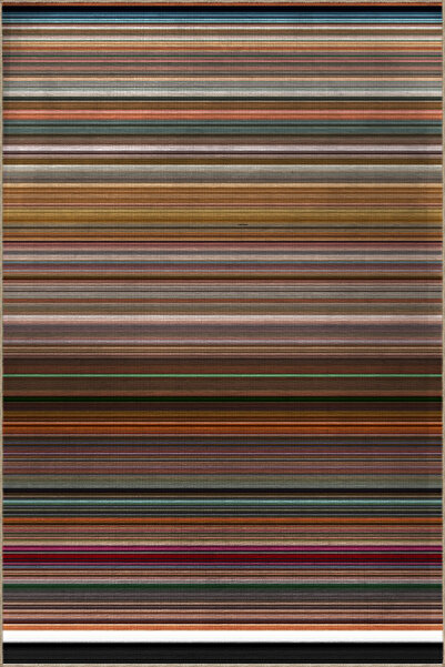 Rugs Modern Halı Karışık Renkli Düz Çizgili Desenli Dokuma Taban Halı 4219