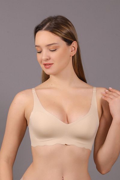 cotonhause Women's Laser Cut Thin Sponge Skin Ghost Bra C0T5N1O633