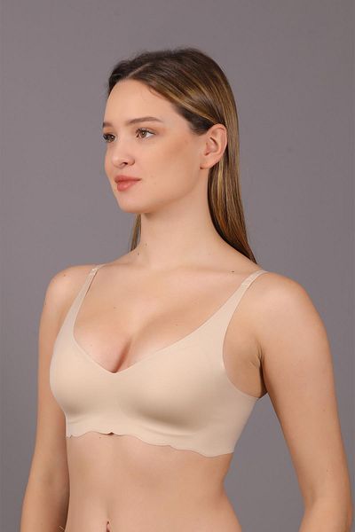 cotonhause Women's Laser Cut Thin Sponge Skin Ghost Bra C0T5N1O633
