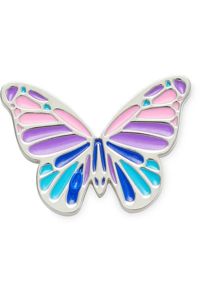Crocs 10011089   Στολίδι για παντόφλες παπουτσιών Jibbitz Multi Purple Butterfly