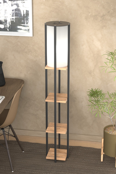 Genel Markalar YILDIZLI RAFLI KİTAPLIKLI ATLANTİK ÇAM LAMBADER 4001A