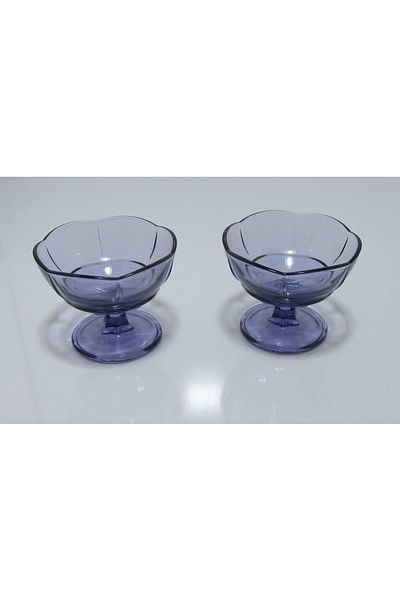Paşabahçe Ice Vile 6-Piece Purple Ice Cream Pudding Presentation Bowl 174cc