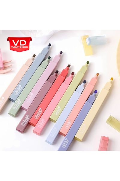Vuslat Design Scented Highlighter Flower Scented Brush Tip Pen Highlighter Marker Pen