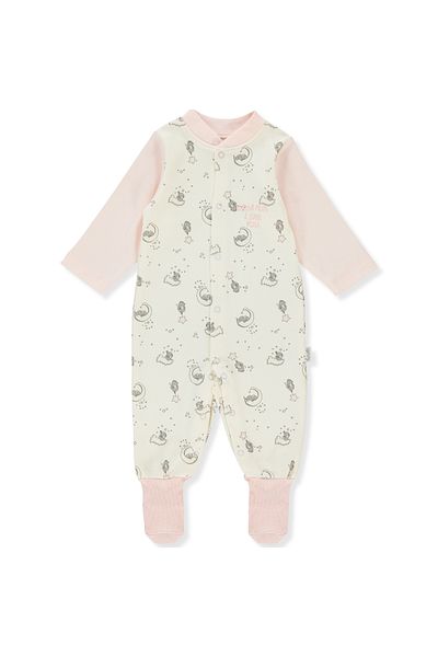 Bebetto INTERLOK JUMPSUIT WITH SOCKS (SLEEPY CUTE) T 3584