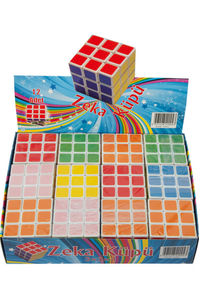 Mahi Max Magic Cube Zeka Küpü Rubik Küp Beyaz Zeminli 6 Renk Küp Puzzle Yapboz