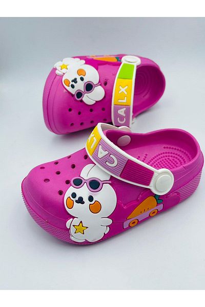 Hızlı Al CUTE RABBIT FIGURED CHILD BABY SANDALS SLIPPERS CROSS SLIPPERS