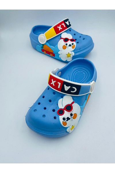 Hızlı Al CUTE RABBIT FIGURED CHILD BABY SANDALS SLIPPERS CROSS SLIPPERS