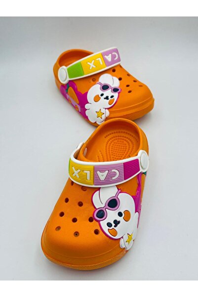 Hızlı Al CUTE RABBIT FIGURED CHILD BABY SANDALS SLIPPERS CROSS SLIPPERS