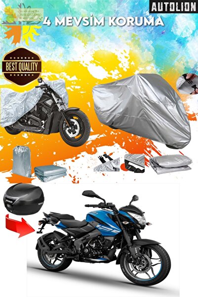 AUTOLION مشمع محرك حماية فائق متوافق مع الحقيبة الخلفية BAJAJ PULSAR NS125