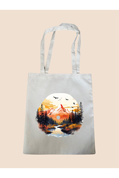 lili hediyelik Сумка з принтом природи - велика жіноча сумка через плече