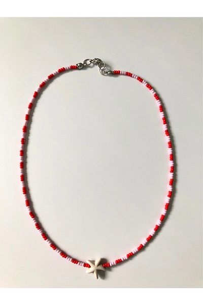 Handmade Minimal Bead Starfish Necklace