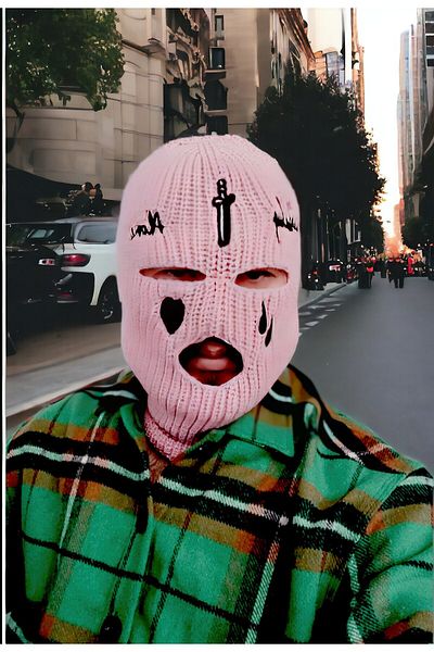 FG KONNİCHİWA Heart Snow Mask - Teardrop Balaklava Color Alternative Ganst Model