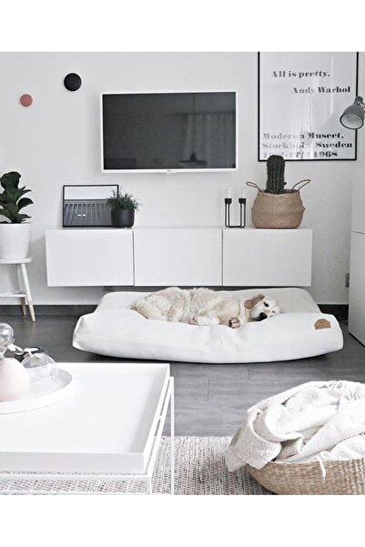 Rual Kedi&köpek Yer Minderi Kedi&köpek Yatağı 120x80cm Keten Kumaş Büyük Boy ...