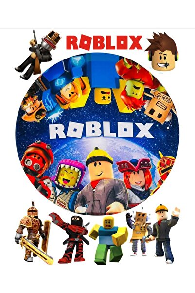 hediyehobihersey Roblox Şekerli Kağıda Baskı Yenilebilir Kağıt Pasta Baskısı