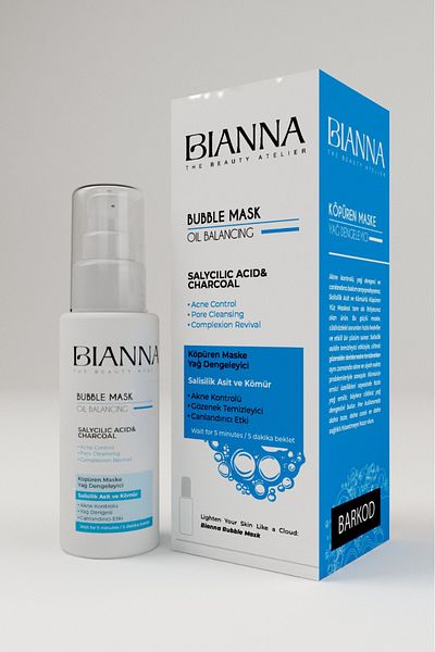 Bianna Moisture Balancing Foaming Mask in 5 Minutes| Charcoal 75 ml