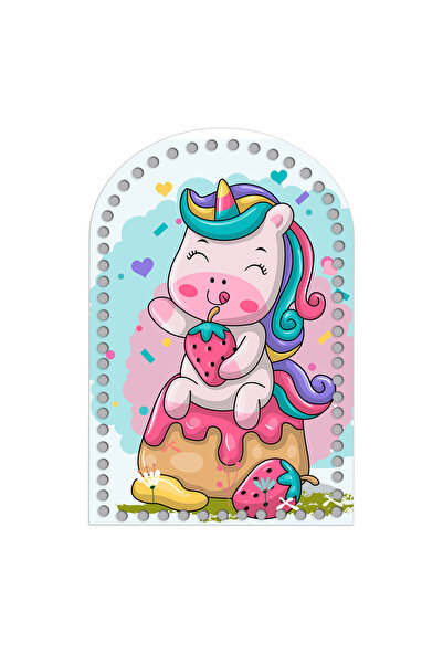 GRAFİLLİ DESİGN Unicorn Baskılı 1 adet - 1 adet Baskısız 2 Adet Sırt Çantası ...