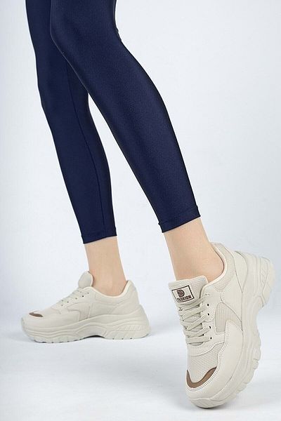 DarkStep Daily Women's Sneaker Lace-Up Light Thick High-Sole Walking Breathable Sports Shoes 741 Pra-58