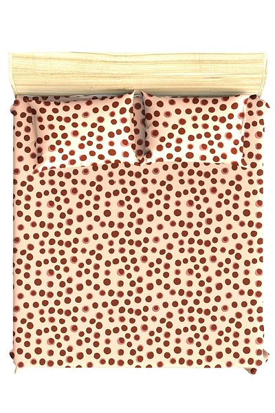 makiteks Maki 100% βαμβακερό Floral Geometric Gili 160x200 + 2*(50x70) Σετ σεντόνια διπλά