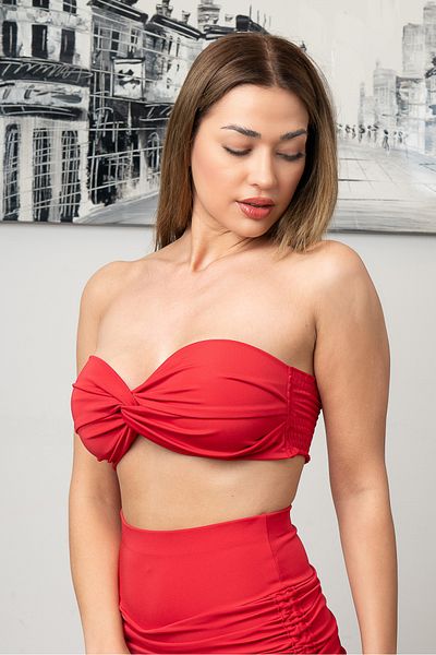 Oq STRAPLEZ CROP TOP BUSTIER