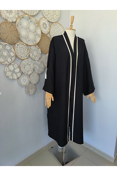 İlknuronur tasarımevi Shoulder Banded Design Abaya