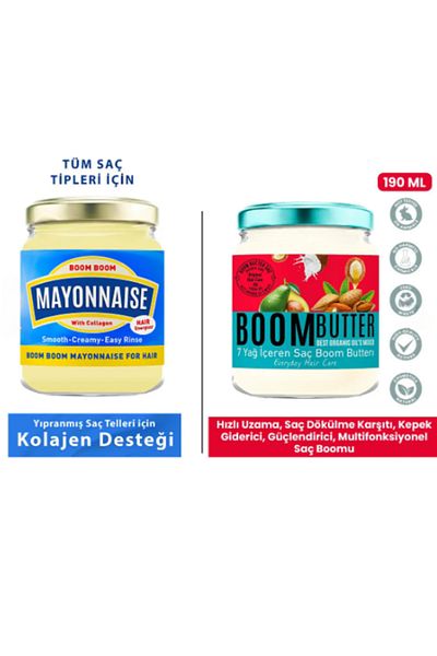 PROCSIN BOOM BUTTER Moisturizing Hair Care Oil + Mayonnaise Nourishing Hair Mask-MFREYON00908