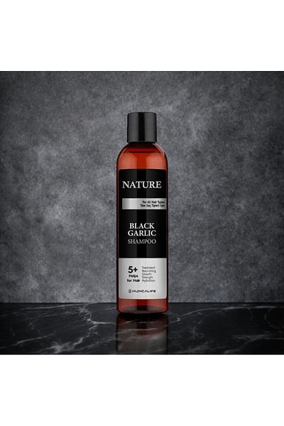 Huncalife Nature Hair Care Shampoo with Black Garlic Extract - 350 ml